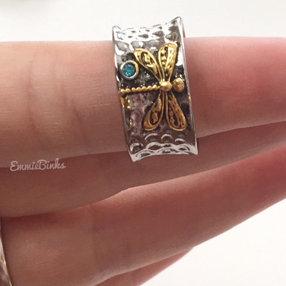 RESTOCKED New FP Textured Dragonfly Band Statement Ring - Picture 11 of 13
